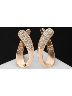 Серьги со стразами 