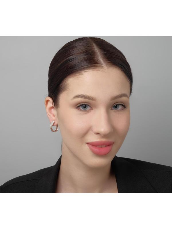 Серьги со стразами 