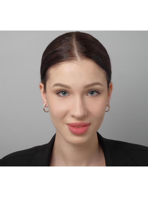 Серьги со стразами 