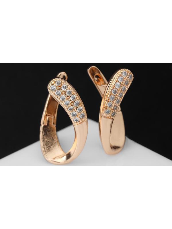 Серьги со стразами 