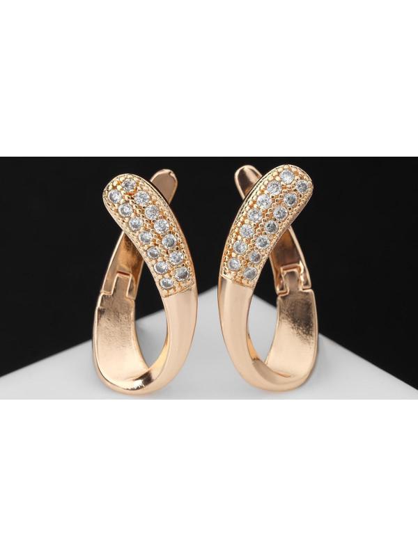 Серьги со стразами 