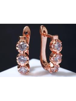 Серьги со стразами 