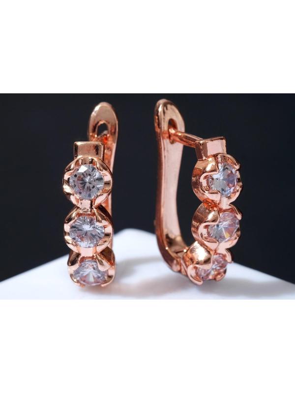 Серьги со стразами 