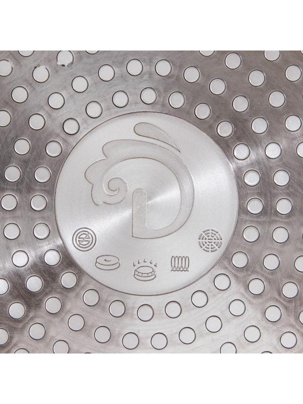 Сковорода блинная Доляна Natural, d=24 см, ручка soft-touch, антипригарное покрытие, индукция, цвет коричневый