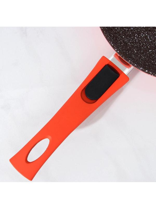 Сковорода кованая Magistro Terra, d=20 см, съёмная ручка, индукция, антипригарное покрытие, цвет оранжевый