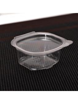 Контейнер-соусник одноразовый с крышкой, 30 мл, ПЭТ, цвет прозрачный