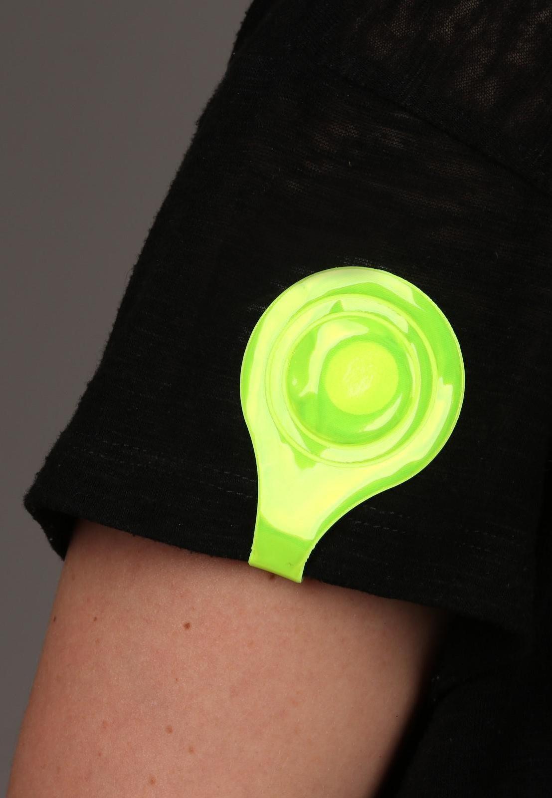 Светоотражающая клипса на магните, 5 × 15 см, цвет жёлтый