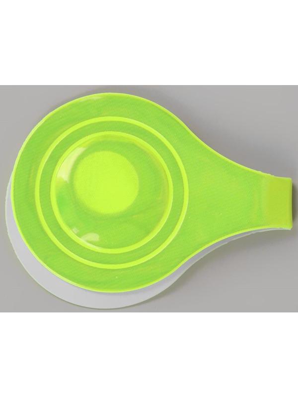 Светоотражающая клипса на магните, 5 × 15 см, цвет жёлтый