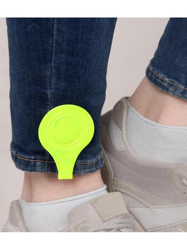 Светоотражающая клипса на магните, 5 × 15 см, цвет жёлтый