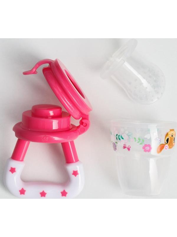 Ниблер (соска для прикорма), с силиконовой сеточкой «Оленята»