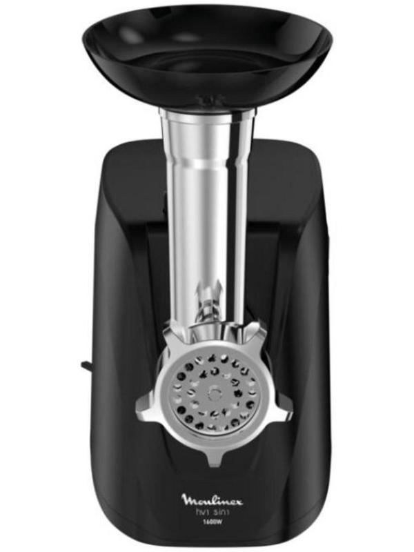 Мясорубка Moulinex ME112832, 1600 Вт, 2 скорости, 1.9 кг/мин, реверс, чёрная