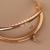 Фермуар пришивной «Полукруг», 10 см, цвет золотой