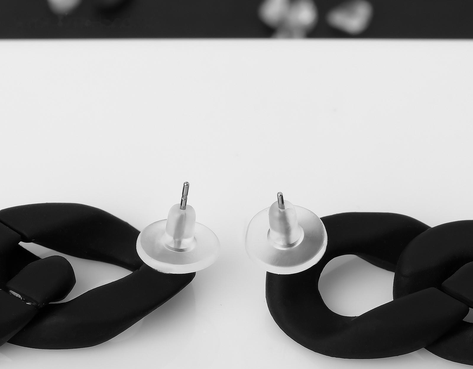 Серьги пластик 