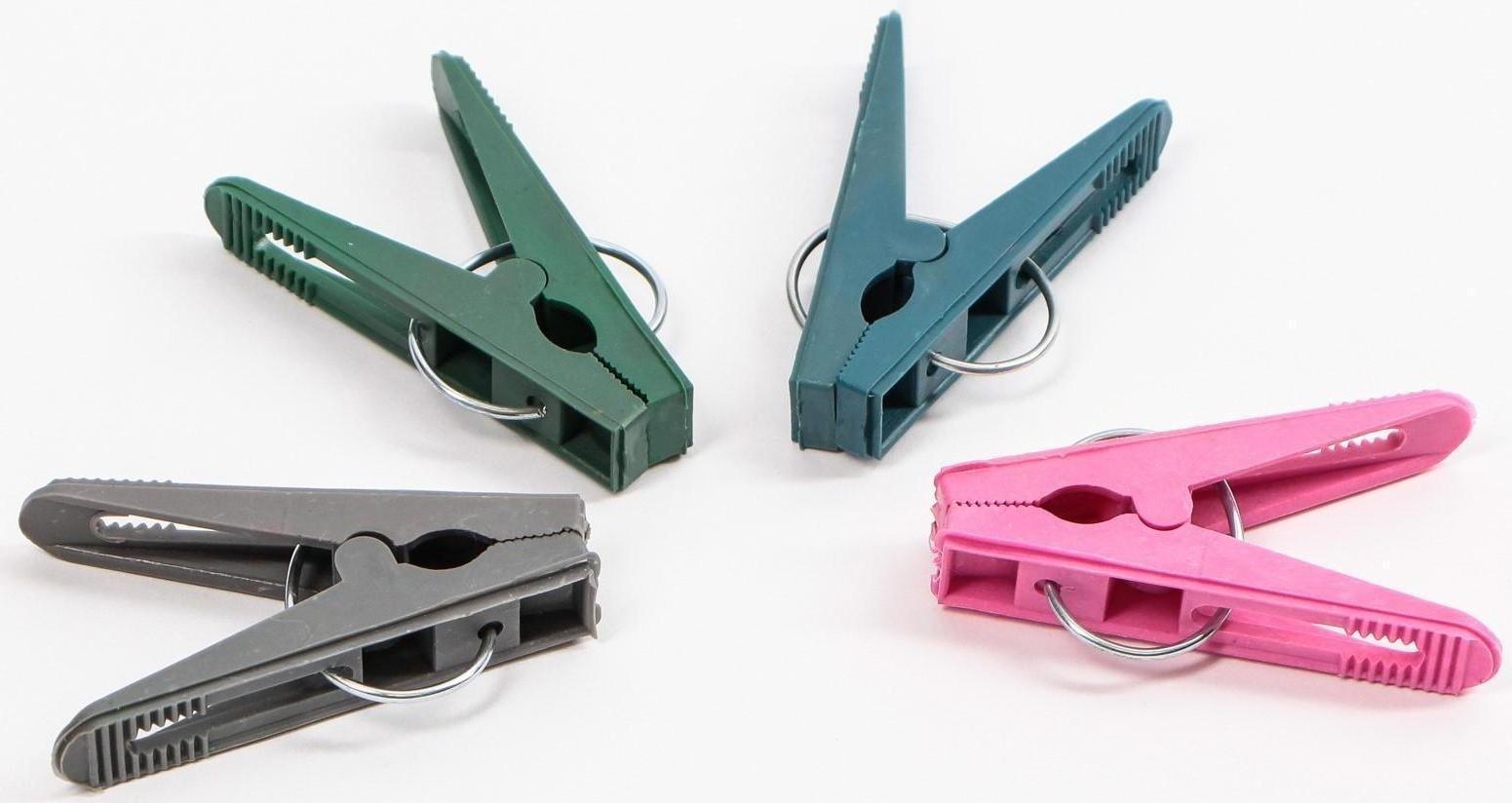 Прищепка бельевая, 6 см, микс