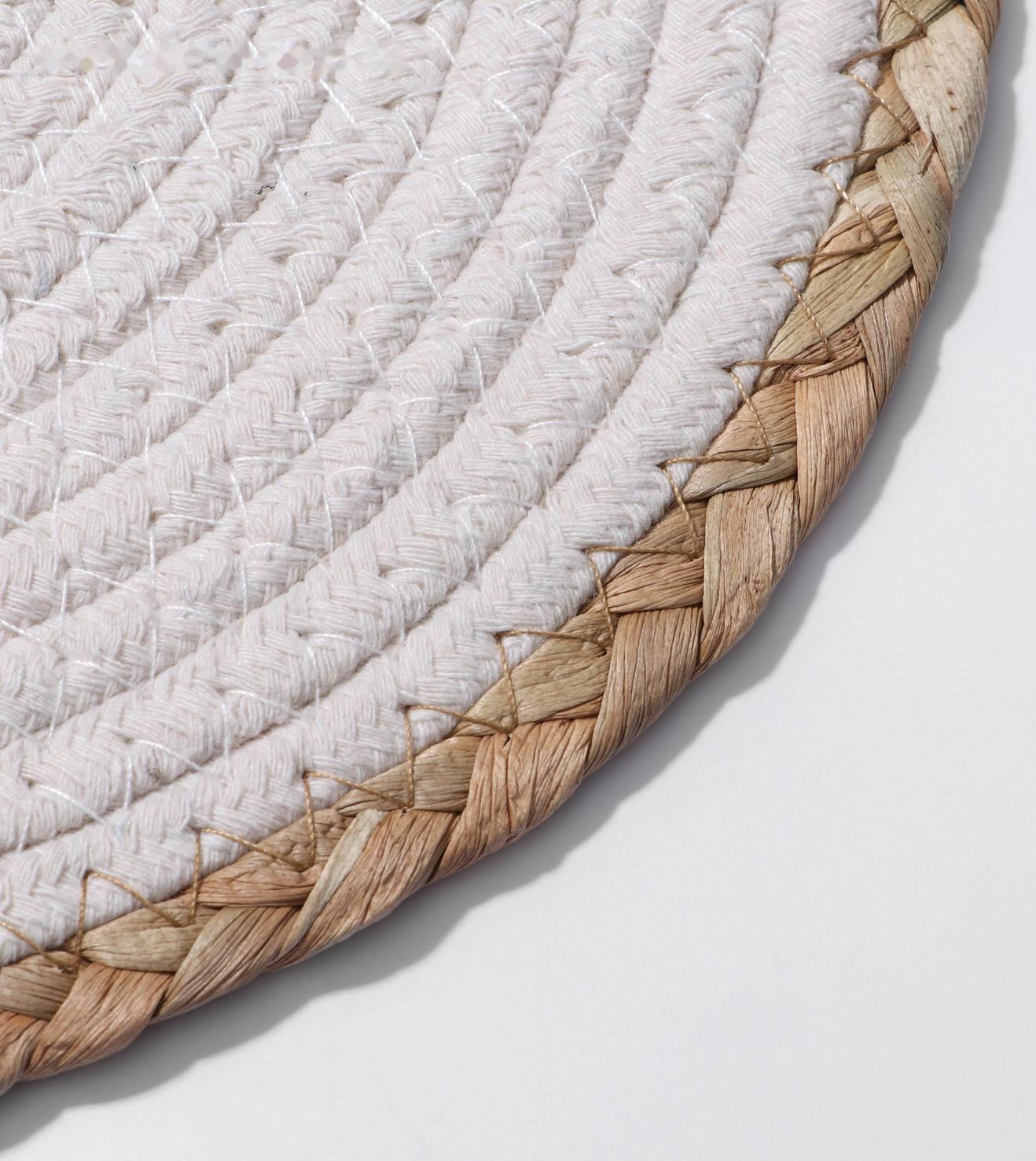 Салфетка сервировочная на стол Доляна «Мэг», 25×25 см, цвет белый