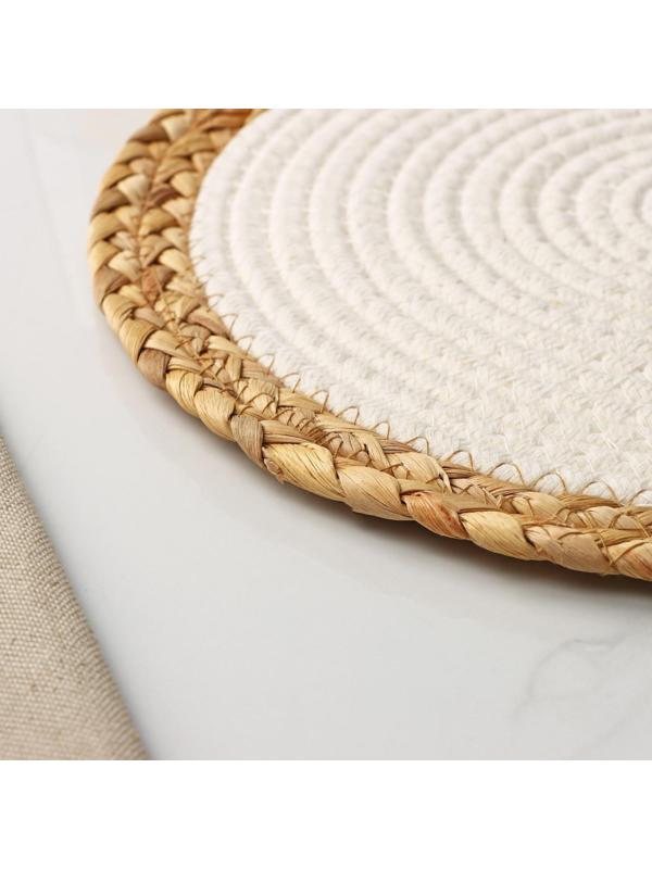 Салфетка сервировочная на стол Доляна «Мэг», 30×30 см, цвет белый