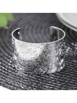 Кольцо для салфетки «Марокко», 4,8×3 см, цвет серебряный