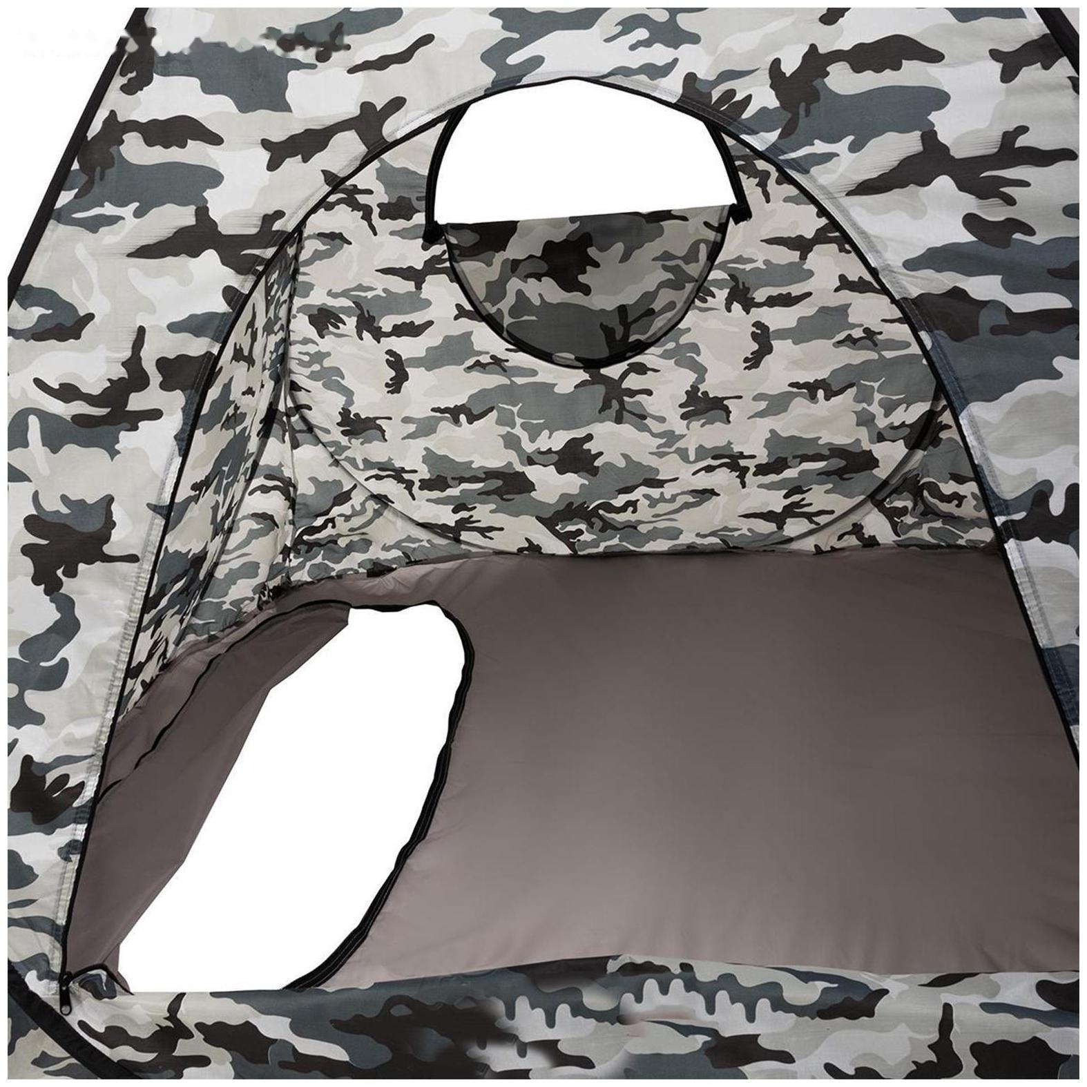 Палатка зимняя автомат, дно на молнии, 2 × 2 м, цвет КМФ