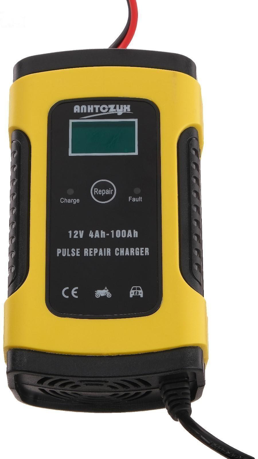 Зарядное устройство АКБ 6-12 В, 6 А, автомат, 220 В, 87 Вт, LED дисплей