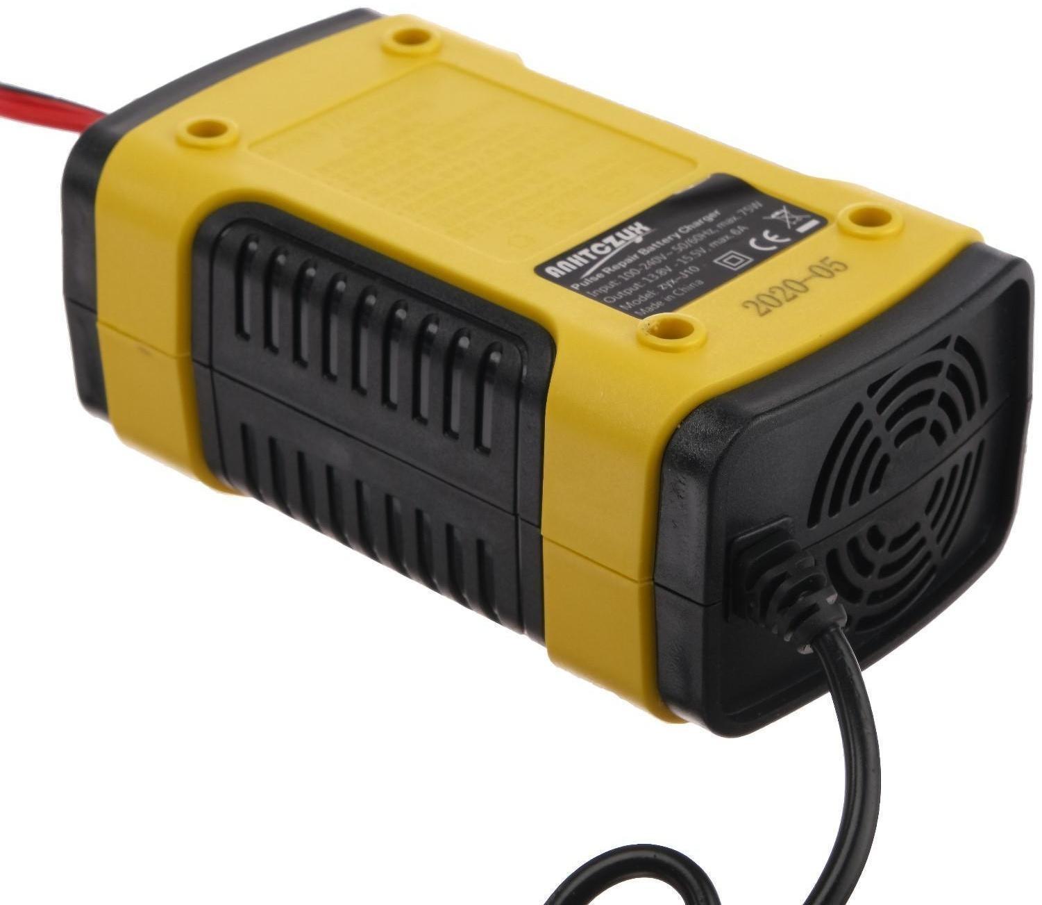 Зарядное устройство АКБ 6-12 В, 6 А, автомат, 220 В, 87 Вт, LED дисплей