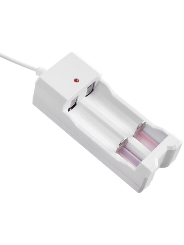 Зарядное устройство LuazON UC-26, для 2-х аккум. АА или ААА, USB, ток заряда 250 мА, белое