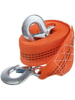 Трос буксировочный, лента М5 3.5 т, 4 м, с крюками