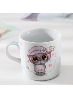 Кружка детская Доляна «Котик», 230 мл