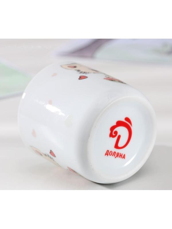 Кружка детская Доляна «Котёнок на скейте», 230 мл