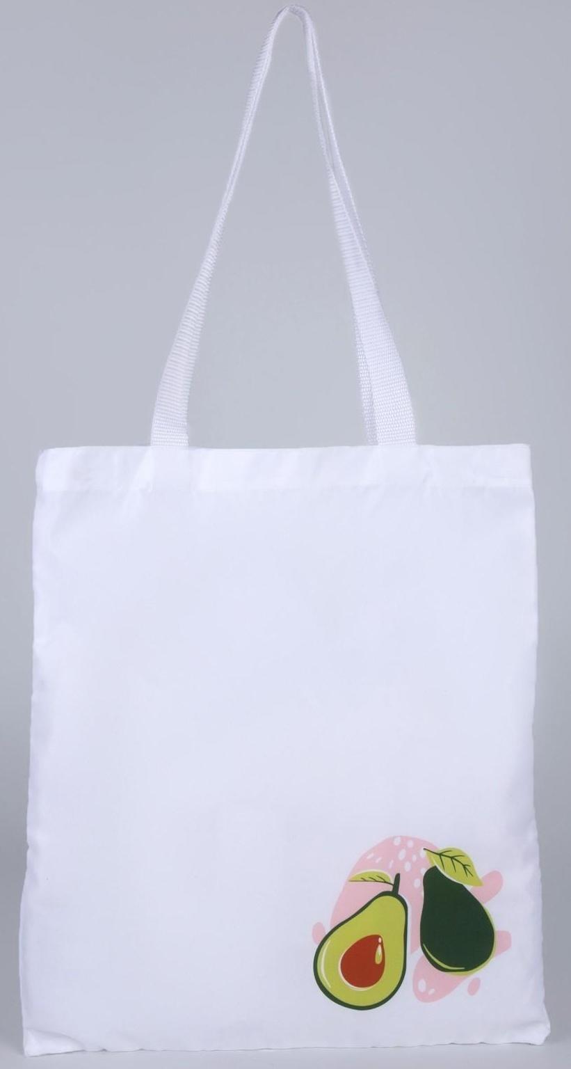 Сумка-шопер Авокадо без молнии, без подкладки, цвет бежевый