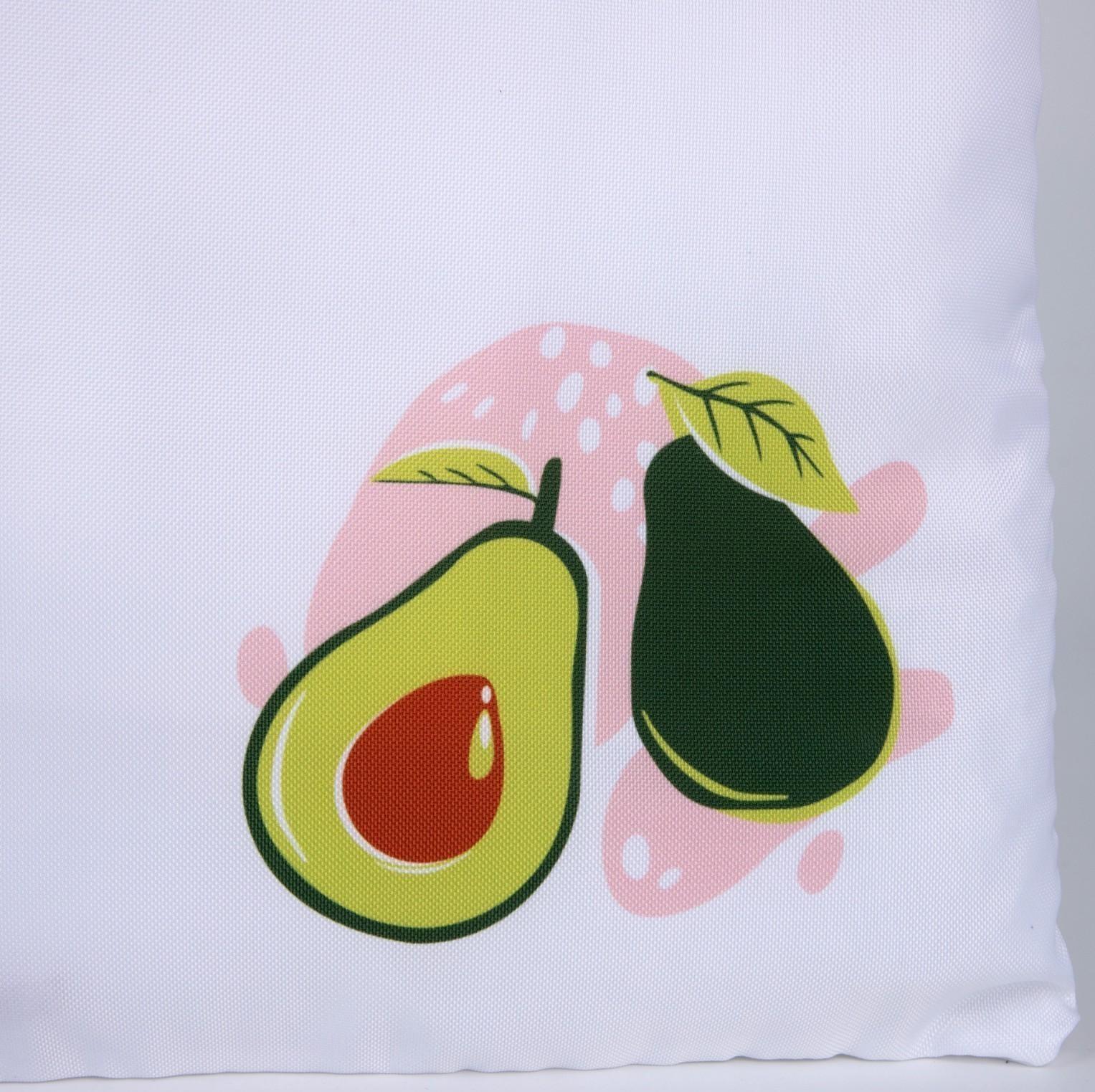 Сумка-шопер Авокадо без молнии, без подкладки, цвет бежевый