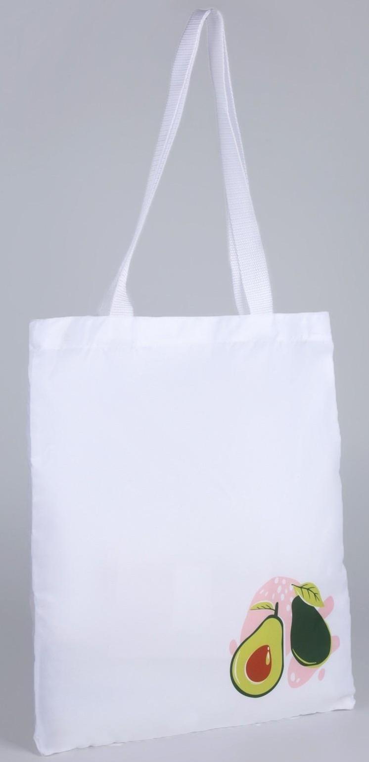 Сумка-шопер Авокадо без молнии, без подкладки, цвет бежевый