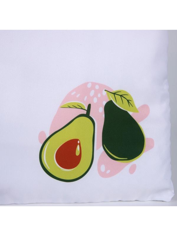 Сумка-шопер Авокадо без молнии, без подкладки, цвет бежевый