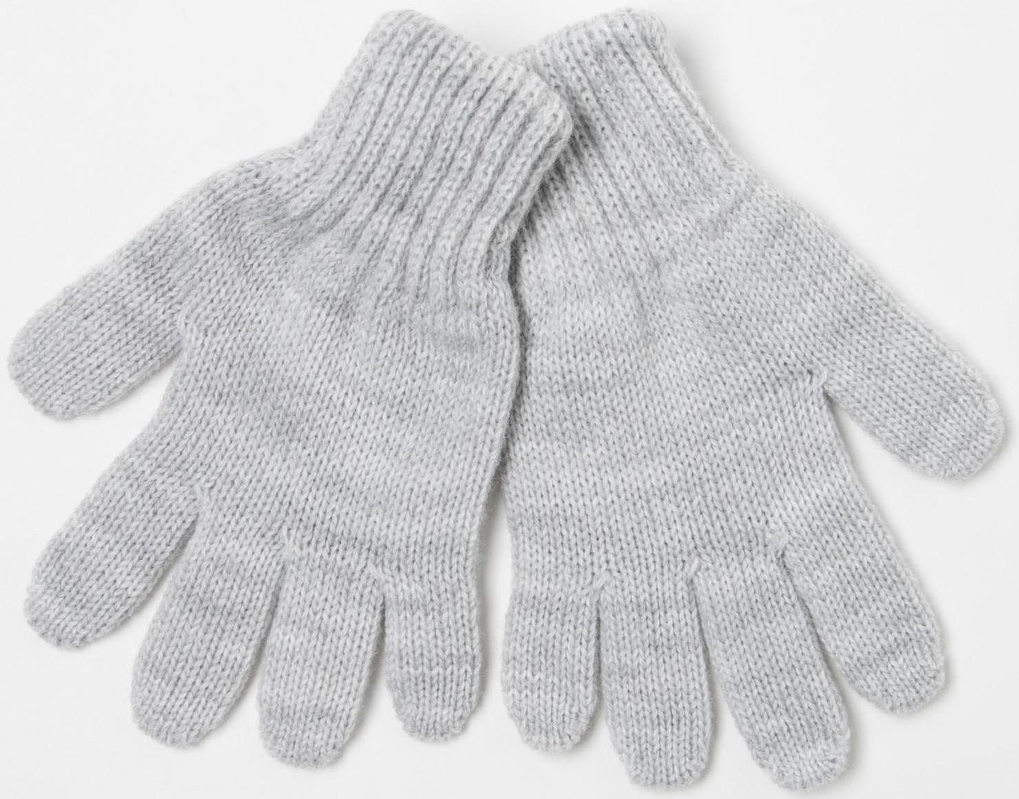 Перчатки для девочки, цвет серый, размер 12