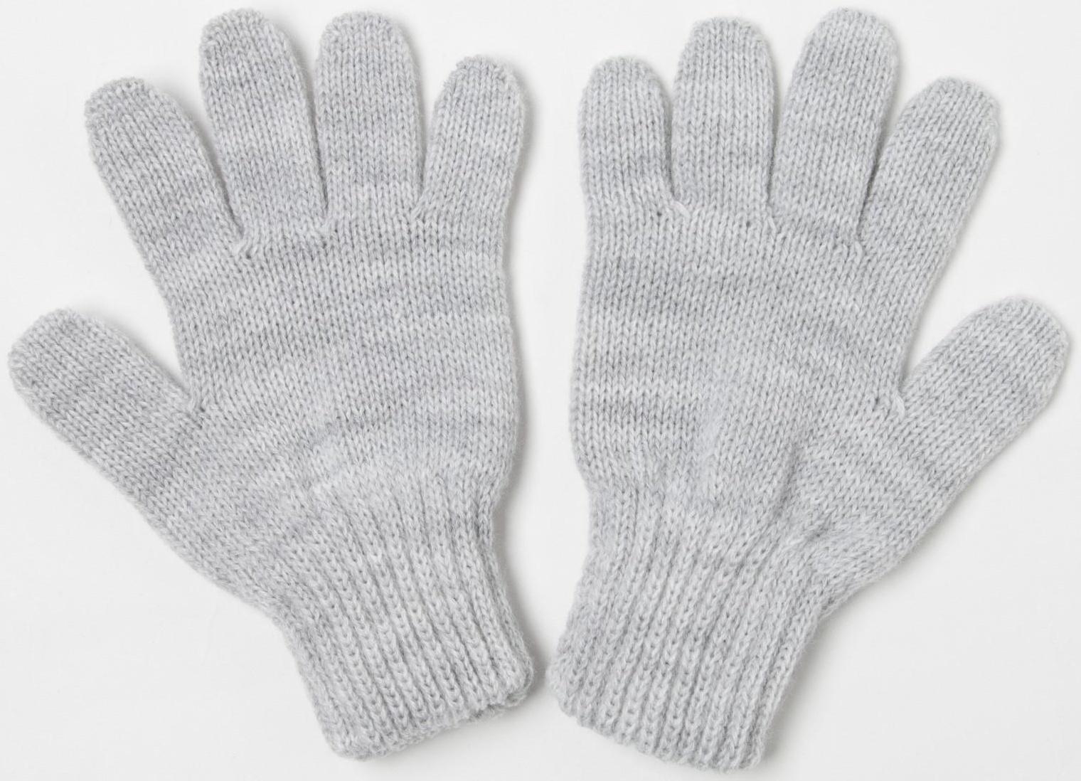 Перчатки для девочки, цвет серый, размер 16
