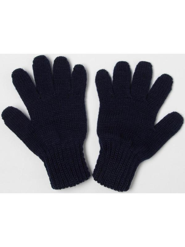 Перчатки для мальчика, цвет тёмно-синий, размер 12
