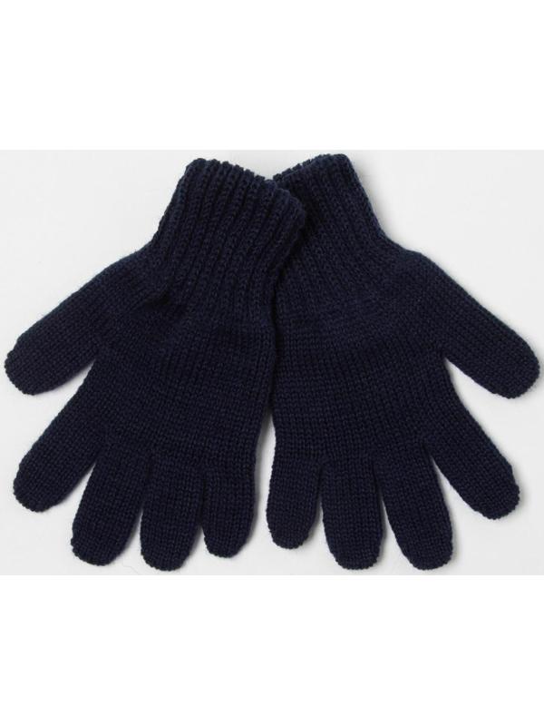 Перчатки для мальчика, цвет тёмно-синий, размер 12
