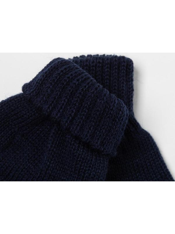 Перчатки для мальчика, цвет тёмно-синий, размер 12