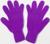 Перчатки для девочки, цвет фиолетовый, размер 16