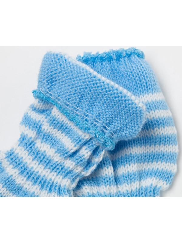 Перчатки для девочки, цвет голубой, размер 16