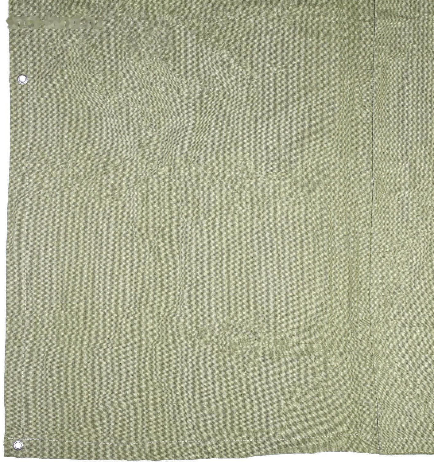 Брезент огнеупорный, 4 × 3 м, плотность 400 г/м², люверсы шаг 1 м, хаки