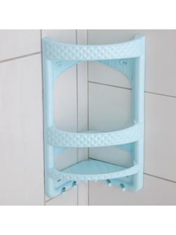 Полка угловая для ванной комнаты, цвет МИКС