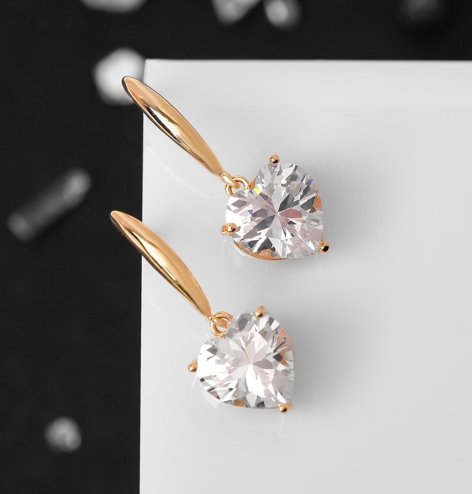 Серьги со стразами 