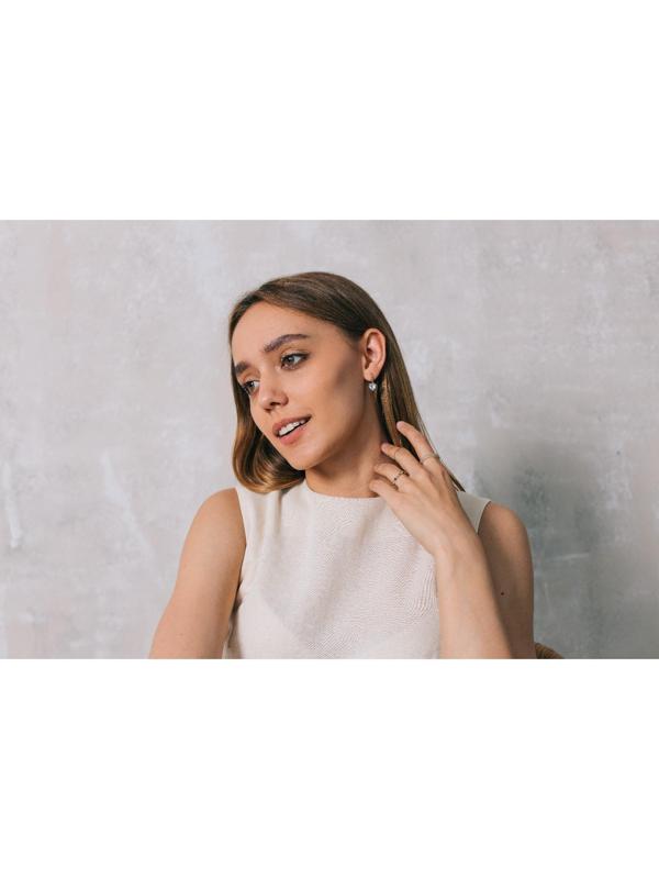 Серьги со стразами 