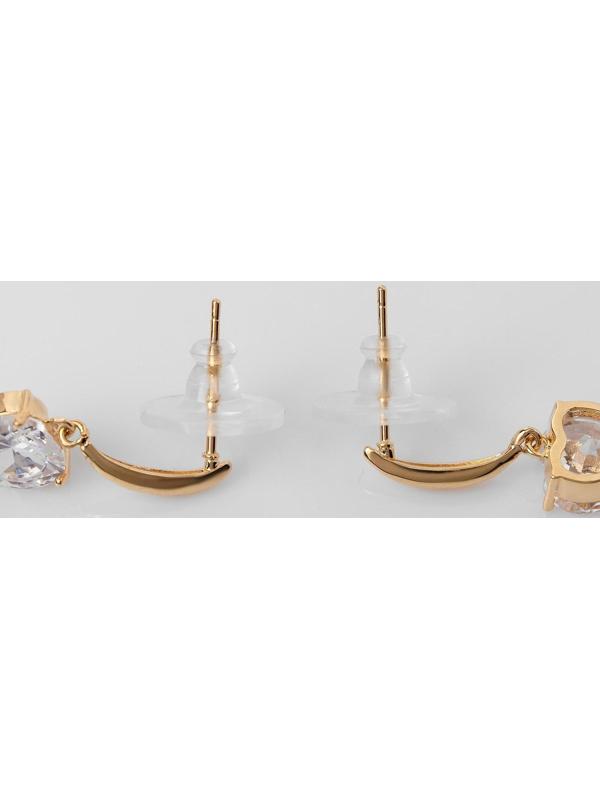 Серьги со стразами 