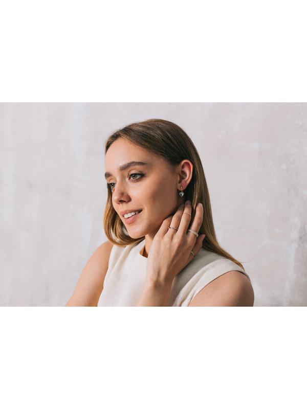 Серьги со стразами 