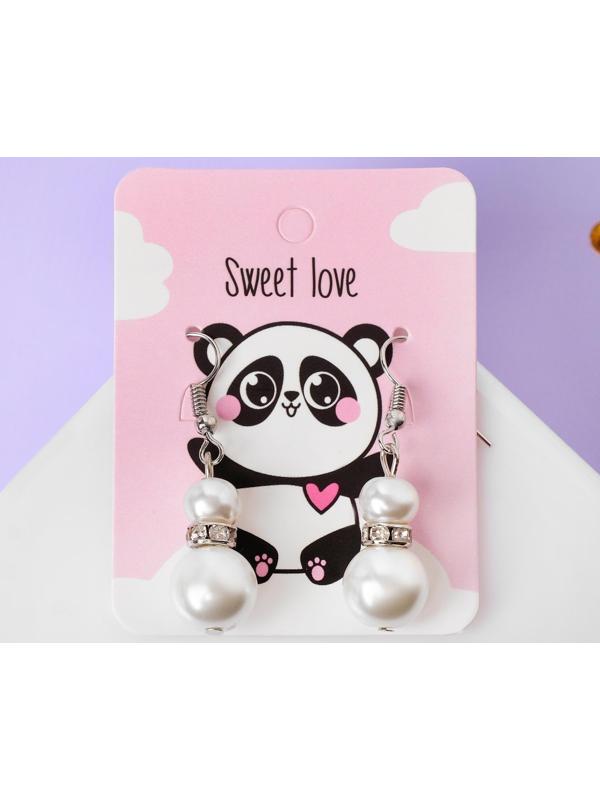 Серьги с жемчугом 