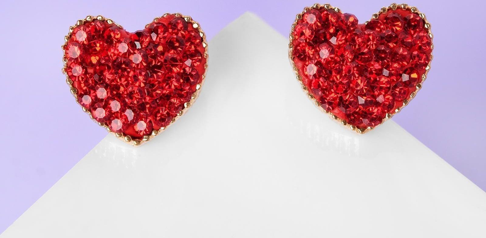 Серьги со стразами 