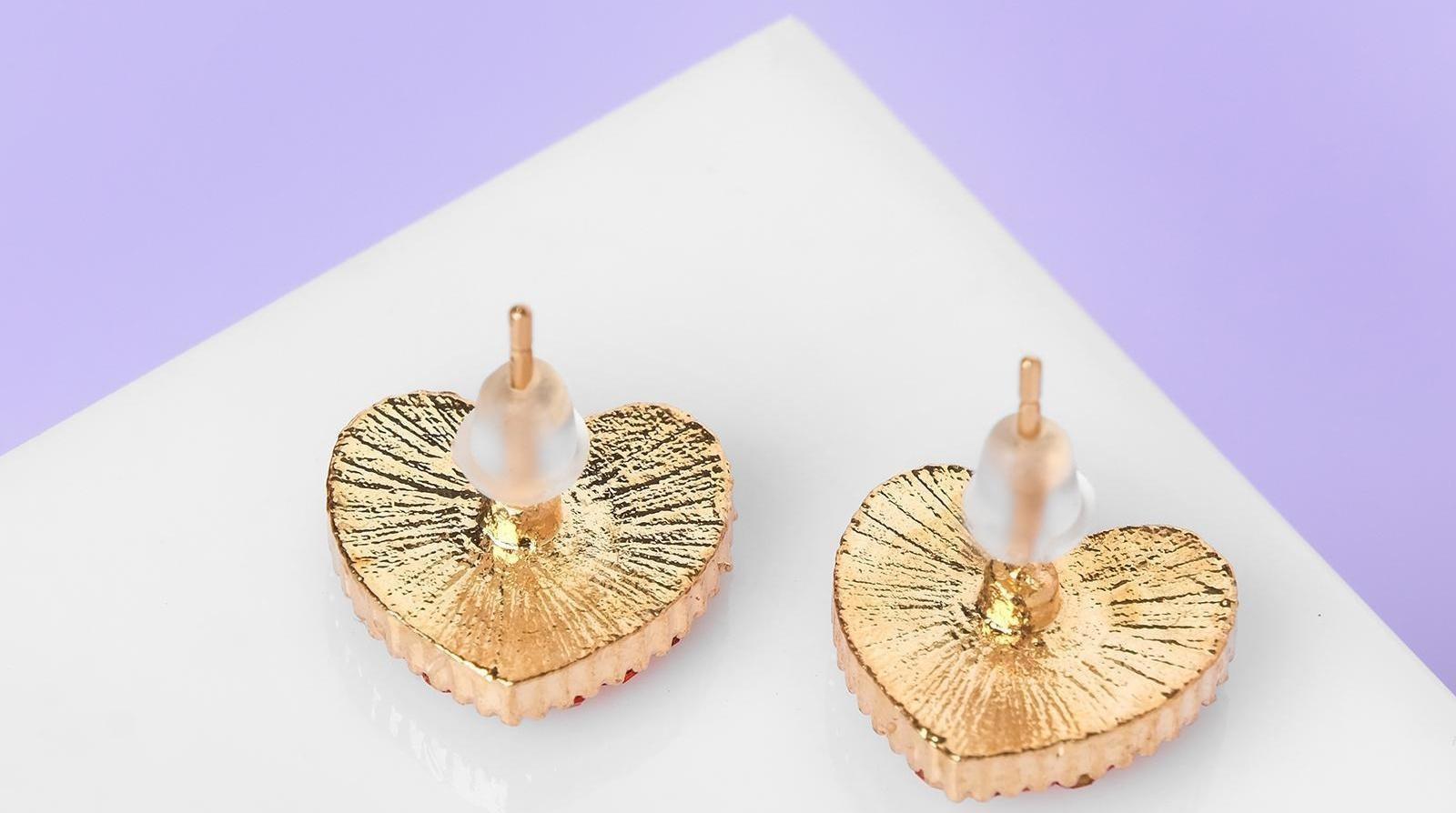 Серьги со стразами 