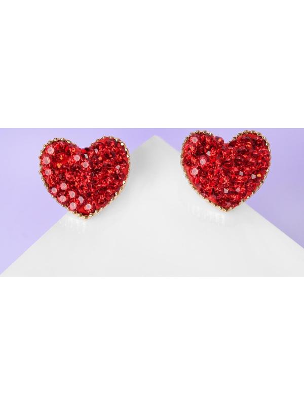 Серьги со стразами 