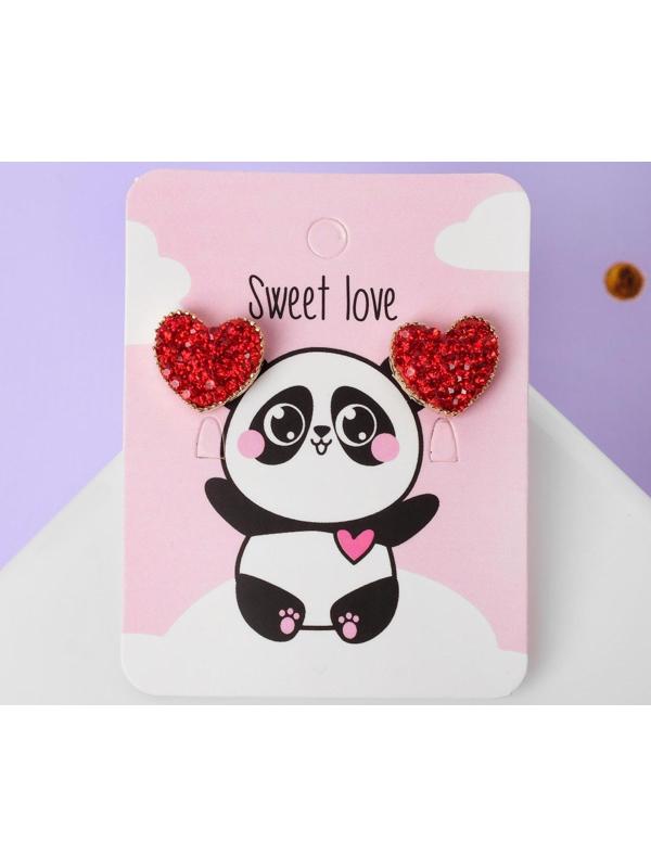 Серьги со стразами 